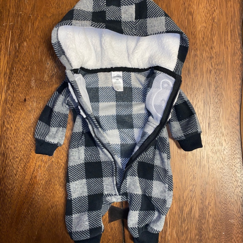 Buffalo Check Fleece Jumpsuit - Picture 2 of 2